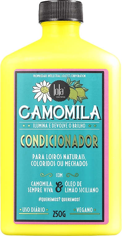Conditioner für blondes Haar mit Kamille - Lola Cosmetics Camomila Conditioner — Bild N1