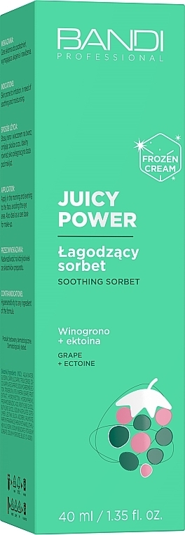 Beruhigendes Gesichtssorbet  - Bandi Professional Juicy Power Soothing Sorbet Grape + Ectoine  — Bild N2