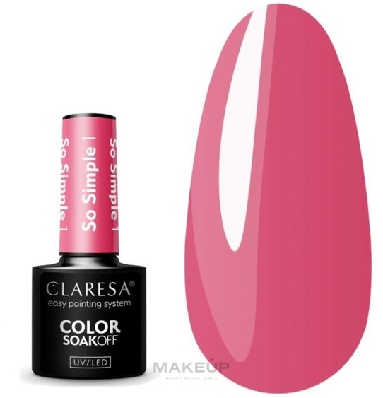 Gel-Nagellack - Claresa So Simple Color Soak Of UV/LED  — Bild 01