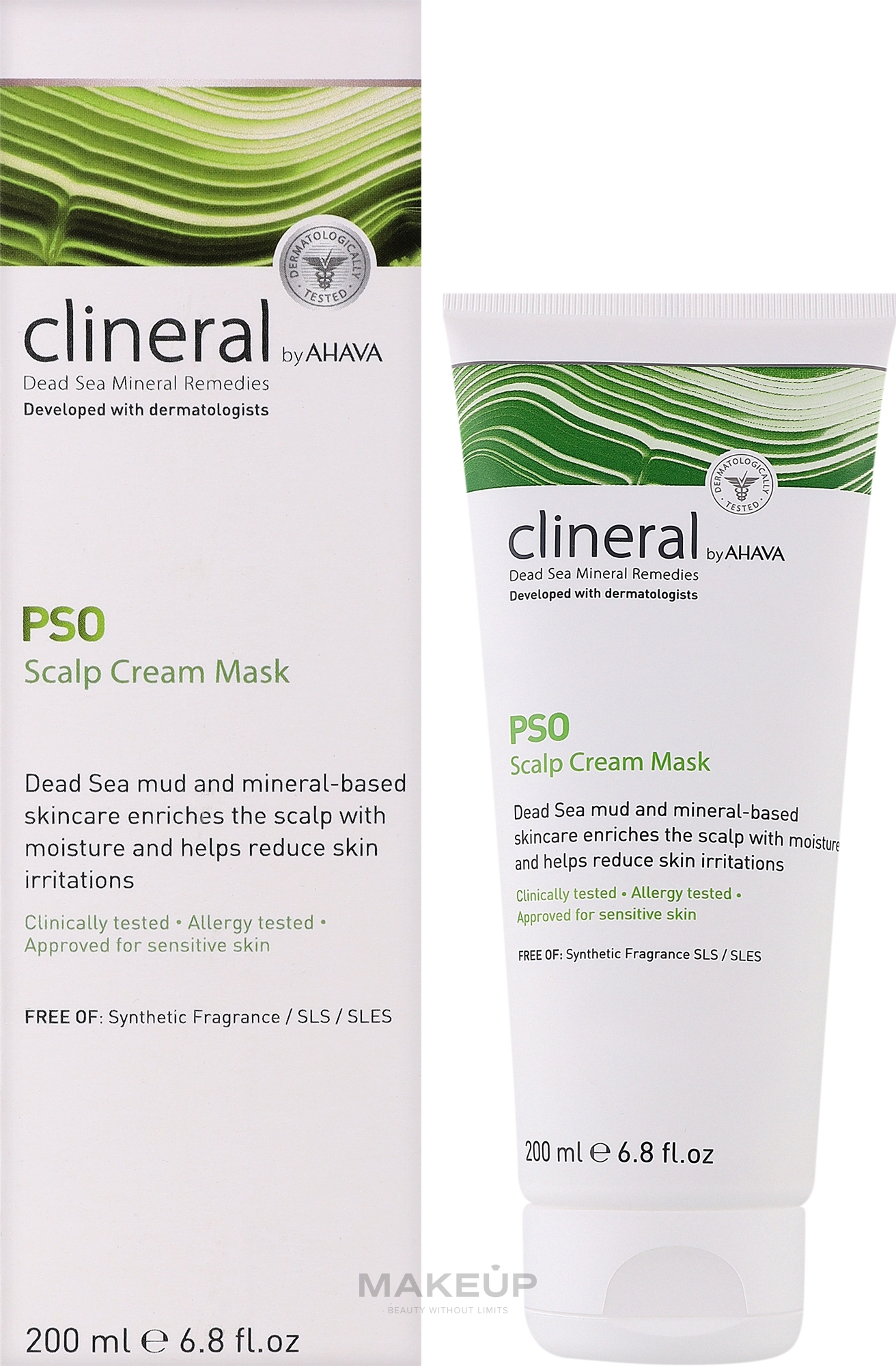 Maske-Creme für die Kopfhaut - Ahava Clineral PSO Scalp Cream Mask — Bild 200 ml