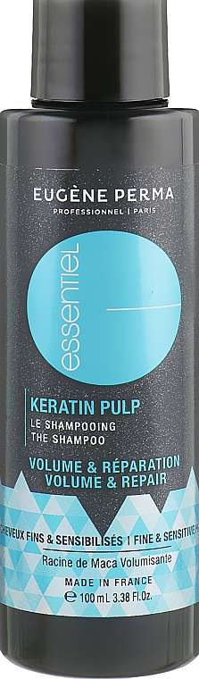 Shampoo für dünnes und geschädigtes Haar - Eugene Perma Essentiel Keratin Pulp Control Volume&Repair — Bild N1