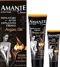 Enthaarungsset mit Arganöl - Sts Cosmetics Amante (Enthaarungscreme 75ml + Enthaarungscreme 25ml) — Bild N1