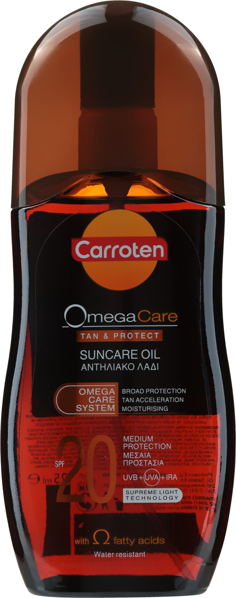 Sonnenschutzöl SPF 20 - Carroten OmegaCare Suncare Oil SPF 20 — Bild 125 ml