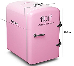 Kosmetischer mini Kühlschrank rosa - Fluff Cosmetic Fridge — Bild N2