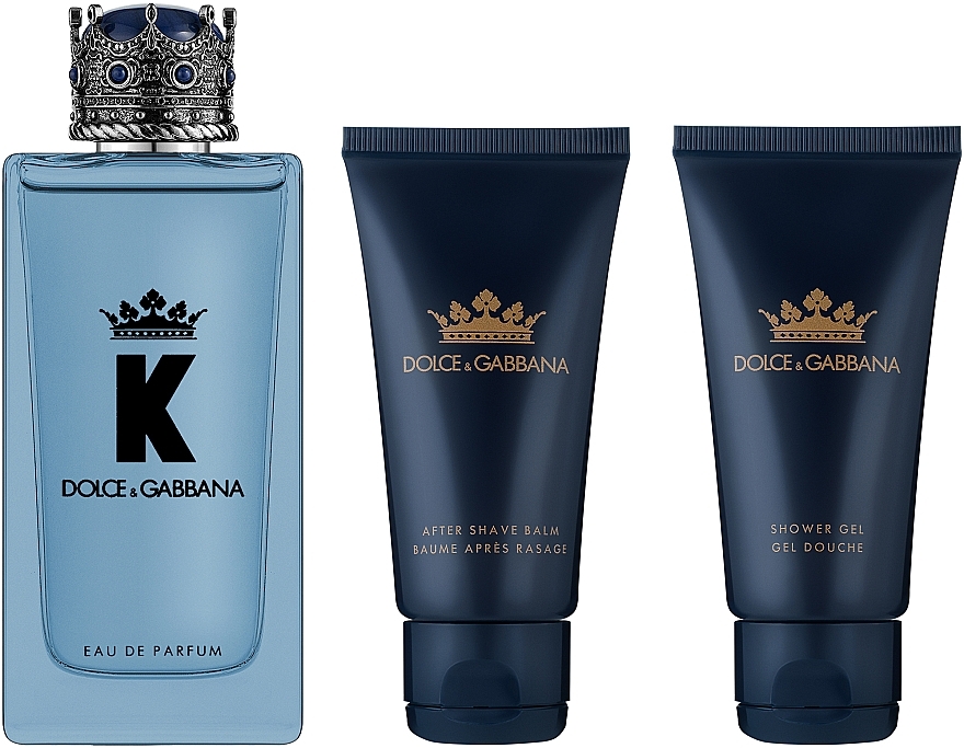 Dolce & Gabbana K - Duftset (Eau de Parfum 100ml + Duschgel 50ml + After Shave Balsam 50ml)  — Bild N2