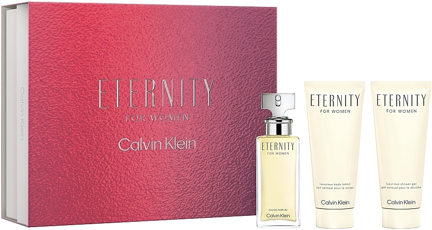 Calvin Klein Eternity For Women  - Duftset (Eau de Parfum 50 ml + Körperlotion 100 ml + Duschgel 100 ml)  — Bild N2