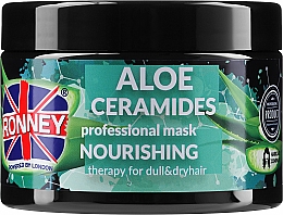 Maske für trockenes und stumpfes Haar - Ronney Professional Aloe Ceramides Mask Nourishing — Bild N1