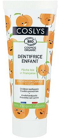 Kinderzahnpasta - Coslys Toothpaste Child Cavity Prevention Peach — Bild N1
