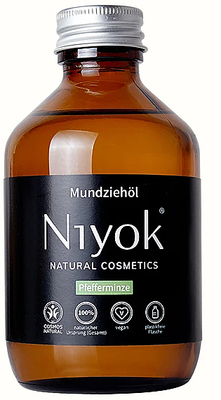 Mundspülöl Pfefferminze - Niyok Natural Cosmetics — Bild N1