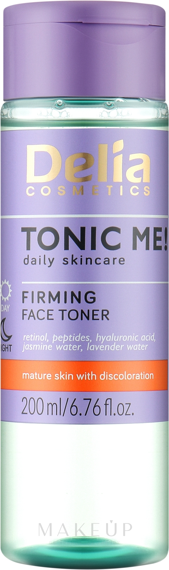 Straffendes Gesichtswasser mit Retinol und Hyaluronsäure - Delia Cosmetics Tonic Me — Bild 200 ml