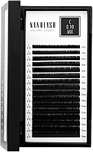 Falsche Wimpern C 0.10 (6-13 mm) mix - Nanolash Volume Lashes — Bild N2