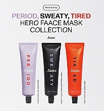 Düfte, Parfümerie und Kosmetik Gesichtspflegeset - Faace Three Hero Mask Collection 