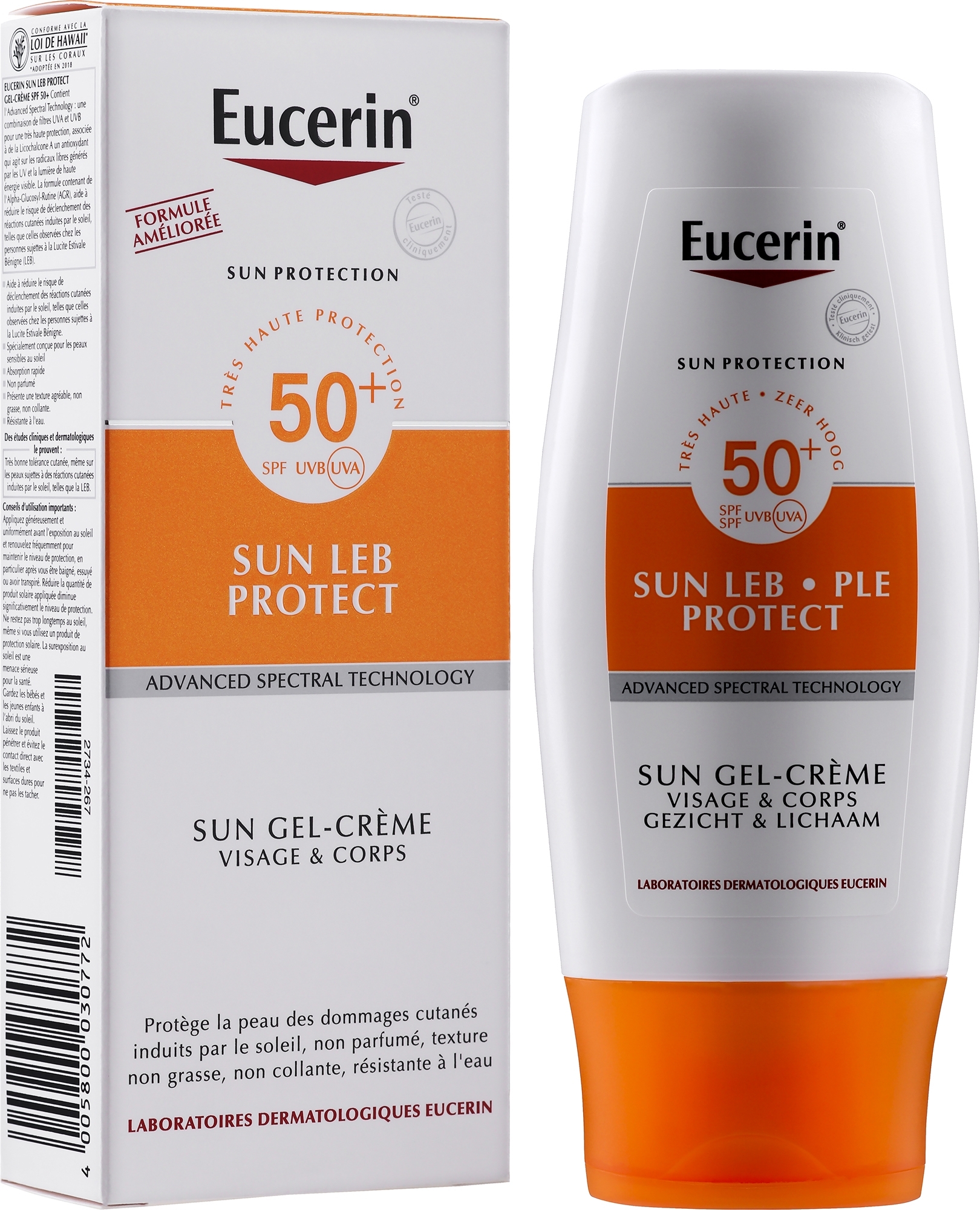 Sonnenschutzcreme-Gel für den Körper SPF 50 - Sun Protection Leb Protect Cream-Gel SPF50 — Bild 150 ml