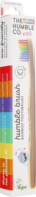 Kinderzahnbürste aus Bambus Regenbogen extra weich - The Humble Co. Kids Ultra-Soft Toothbrush — Bild N1