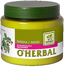 Düfte, Parfümerie und Kosmetik Glättende Haarmaske mit Himbeerextrakt - O'Herbal