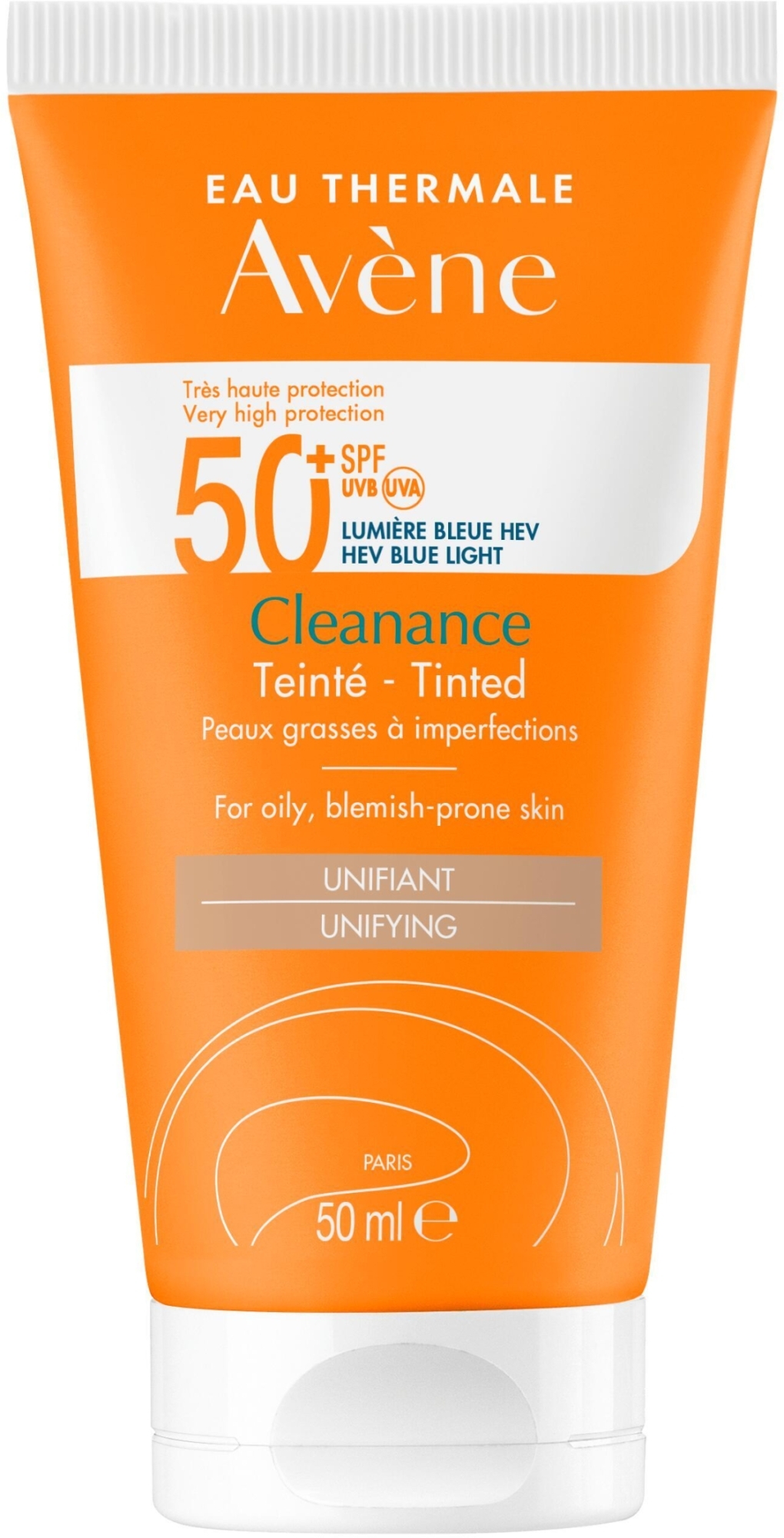 Sonnencreme für das Gesicht mit Tönungseffekt - Avene Cleanance Tinted SPF 50+ — Bild 50 ml