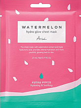 Feuchtigkeitsspendende und beruhigende Tuchmaske für das Gesicht mit Wassermelonenextrakt - Ariul Watermelon Hydro Glow Sheet Mask — Bild N1