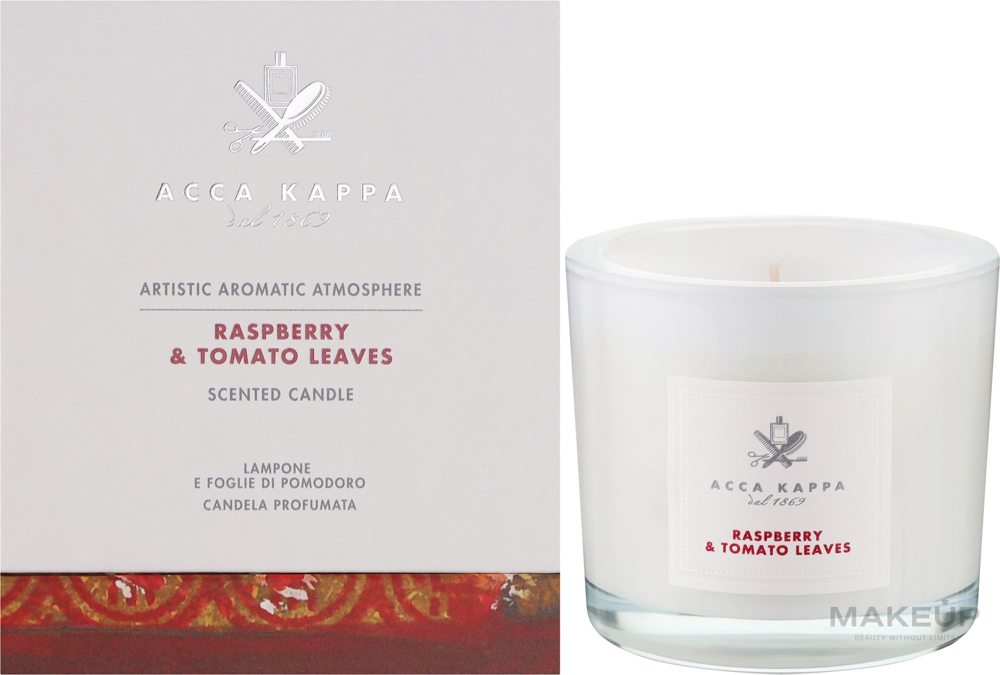 Duftkerze Raspberry & Tomato Candle - Acca Kappa Scented Candle — Bild 180 g