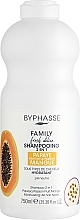 Düfte, Parfümerie und Kosmetik 2in1 Shampoo mit Papaya, Passionsfrucht und Mango - Byphasse Family Fresh Delice Shampoo
