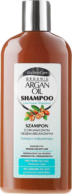 Shampoo für normales und trockenes Haar mit Arganöl - GlySkinCare Argan Oil Hair Shampoo — Bild N1