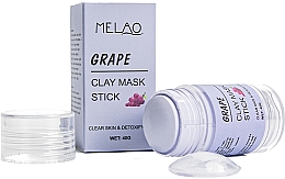Reinigende und entgiftende Gesichtsmaske in Stick mit Trauben - Melao Grape Clay Mask Stick — Bild N2