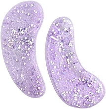 Hydrogel-Augenpads mit Glitzer - IDC Institute Glitter Hydrogel Eye Pad Purple — Bild N2