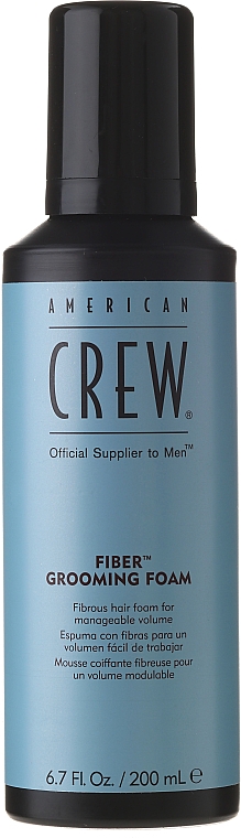 Stylingschaum für mehr Volumen mit mittlerem Halt - American Crew Fiber Grooming Foam — Bild N1