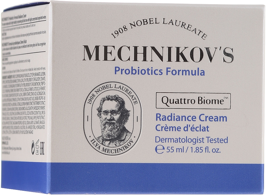 Glättende und feuchtigkeitsspendende Gesichtscreme mit Probiotika - Holika Holika Mechnikov's Probiotics Formula Radiance Cream — Bild N1