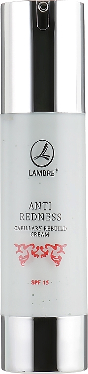 Feuchtigkeitsspendende regenerierende und nährende Gesichtscreme gegen Rötungen SPF 15 - Lambre Anti Redness Capillary Rebuild Cream — Bild N2