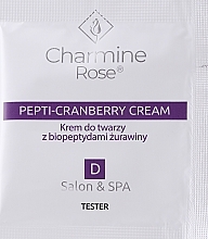 Gesichtscreme mit Cranberry-Biopeptiden - Charmine Rose Pepti-Cranberry Cream (Probe)  — Bild N1