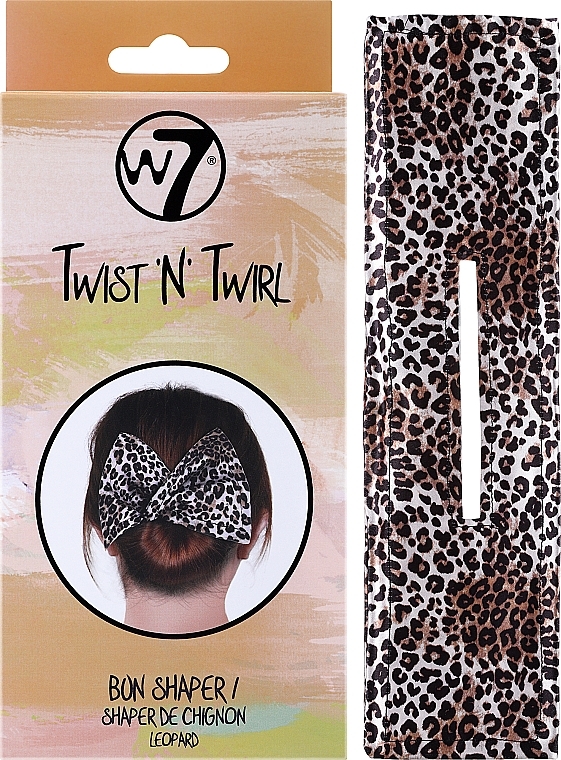 Dutt-Haarband Leopard - W7 Twist 'N' Twirl Bun Shaper Leopard  — Bild N2