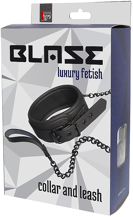 Halsband mit Leine  - Dream Toys Blaze Collar And Leash Black — Bild N1