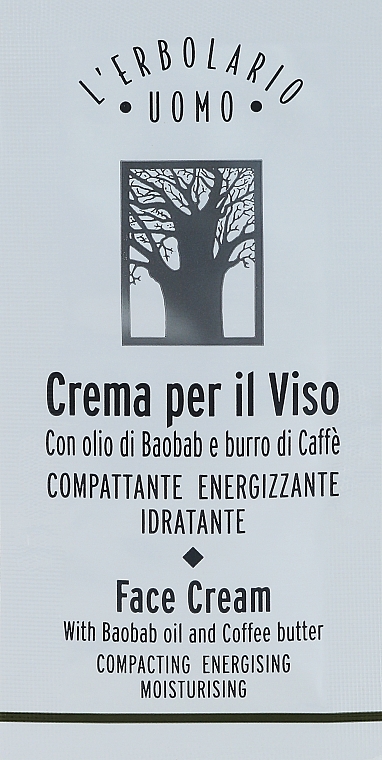 GESCHENK! Gesichtscreme mit Baobab - L'Erbolario Uomo Crema per il Viso  — Bild N1