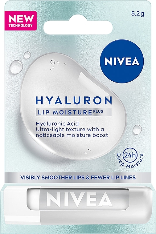 Lippenbalsam - Nivea Hyaluron Lip Moisture Plus — Bild N1