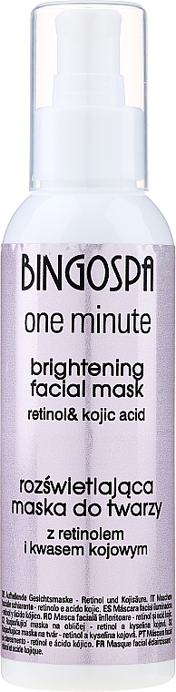 Aufhellende Maske für Gesicht, Hals und Dekolleté - BingoSpa Brightening Mask — Bild N1