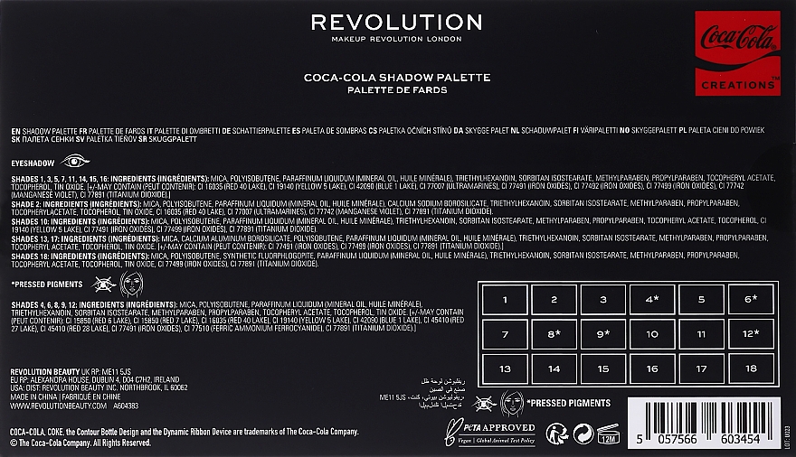 Lidschattenpalette - Makeup Revolution x Coca-Cola Creations Shadow Palette — Bild N3