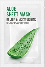 Feuchtigkeitsspendende und beruhigende Tuchmaske für das Gesicht mit Aloe Vera - Eunyul Aloe Sheet Mask — Bild N1