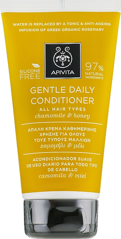 Sanfte Haarspülung für täglichen Gebrauch mit Kamille und Honig - Apivita Gentle Daily Conditioner For All Hair Types With Chamomile & Honey — Bild N3