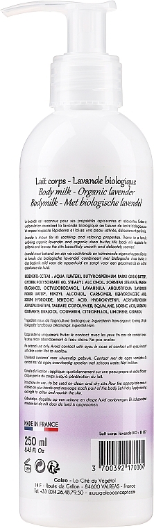 Körpermilch mit Lavendel - Galeo Organic Lavender Body Milk — Bild N2