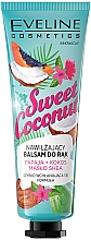 Feuchtigkeitsspendende Handcreme mit Papaya, Kokosnuss und Sheabutter - Eveline Cosmetics Sweet Coconut Hand Cream — Bild N1