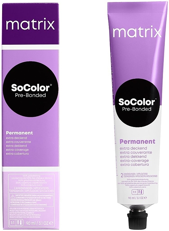 Permanente Cremehaarfarbe - Matrix Extra Coverage Socolor Beauty High Coverage Permanent Cream Hair Color — Bild N3