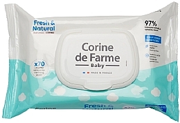 Babytücher, 70 St. - Corine de Farme Baby Bio Fresh And Natural — Bild N1