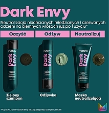 Haarmaske zur Neutralisierung der Rottöne im dunkelbraunen Haar - Matrix Total Results Dark Envy Mask — Bild N5