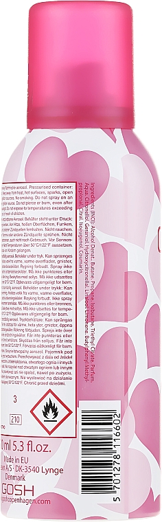 Deospray - Gosh I Love Pink Deo Body Spray — Bild N2