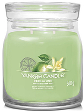 Duftkerze im Glas Vanilla Lime mit 2 Dochten - Yankee Candle Singnature — Bild N1