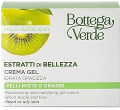 Gel-Creme für Mischhaut und fettige Haut grüner Apfel und Kiwi - Bottega Verde Beauty Extracts Green Apple & Kiwi Face Gel Cream — Bild N2