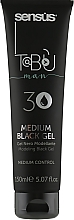 Modellierendes schwarzes Haargel - Sensus Tabu Medium Black Gel — Bild N1