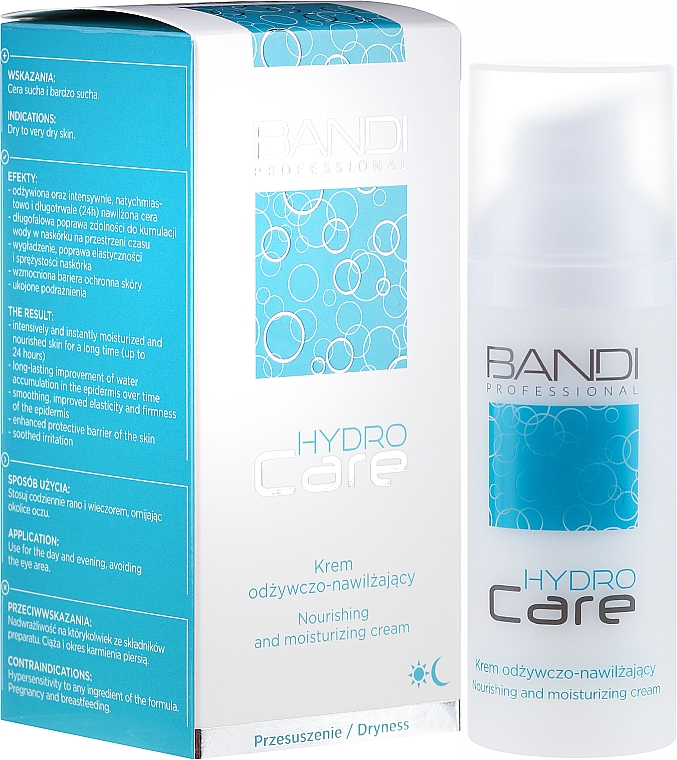 Feuchtigkeitsspendende und pflegende Gesichtscreme - Bandi Professional Hydro Care Nourishing And Moisturizing Cream