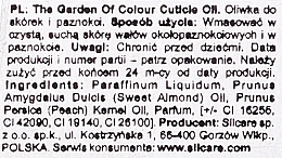 Nagel- und Nagelhautöl mit Blumen - Silcare Cuticle Oil Cherry Wine — Bild N2