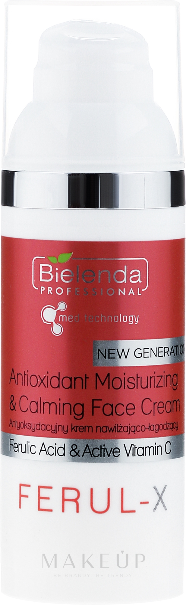 Antioxidative feuchtigkeitsspendende und beruhigende Gesichtscreme - Bielenda Professional Ferul-X Antioxidant Moisturizing & Calming Face Cream — Bild 50 ml